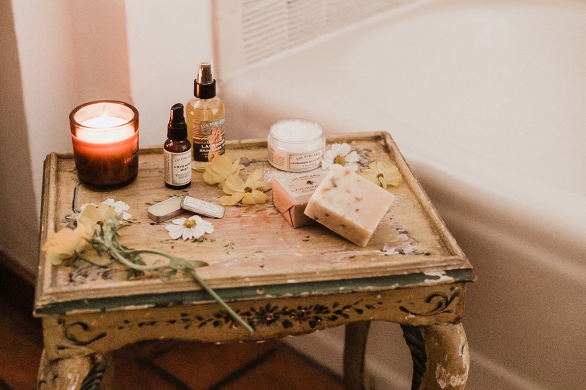 Our artisan lavender bath and body amenities are in every guest room and can be shipped worldwide.